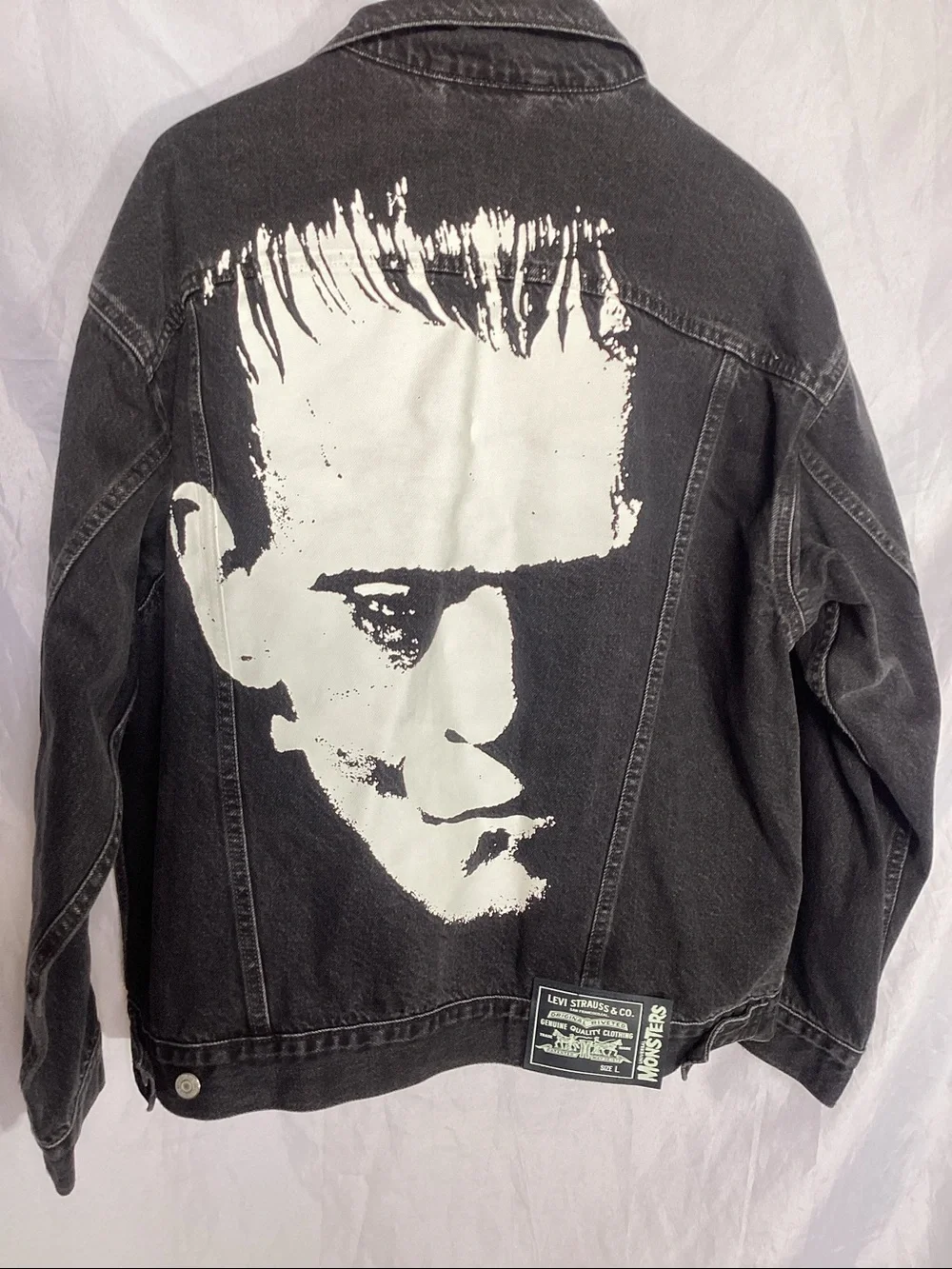 Levi’s Frankenstein Denim Jacket Universal Monsters Men Size L Black New